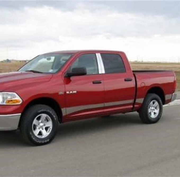 12pcs (w/o Factory Flares) SS Rocker Panels <br> 09-19 Dodge Ram 1500