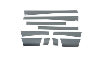 12pcs 5.5in W Black Platinum Rocker Panels <br> 09-24 Dodge Ram 1500