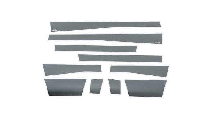12pcs 5.5in W Black Platinum Rocker Panels <br> 09-24 Dodge Ram 1500