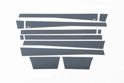 12pcs 5.5in. W Black Platinum Rocker Panels <br> 10-19 Dodge Ram 2500 3500