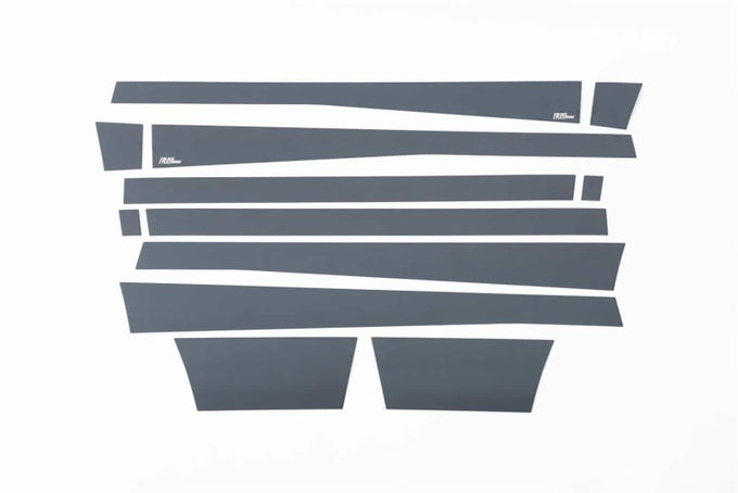 12pcs 5.5in. W Black Platinum Rocker Panels <br> 10-19 Dodge Ram 2500 3500