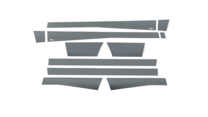 12pcs 5.5in. W Black Platinum Rocker Panels <br> 10-19 Dodge Ram 2500 3500