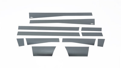 12pcs 5.5in Wide Black Platinum Rocker Panels <br> 10-19 Dodge Ram 2500 3500