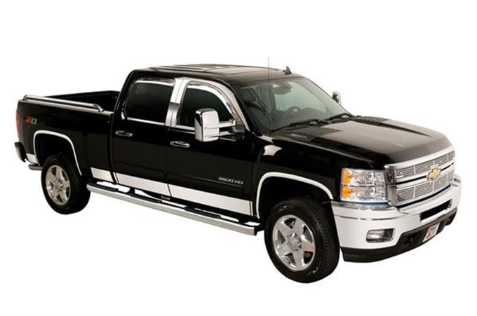 12pcs Stainless Steel Rocker Panels <br> 04-08 Ford F-150