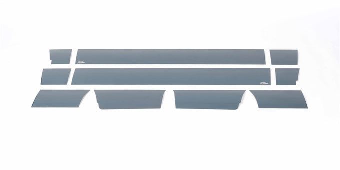 10pcs 7in. W Black Platinum Rocker Panels <br> 09-14 Ford F-150