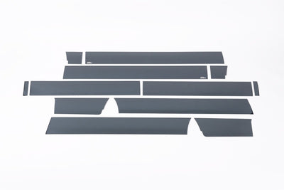 7in Wide (12pcs) Black Platinum Rocker Panels <br> 09-14 Ford F-150