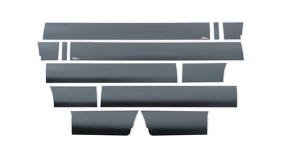 12pcs 7in. W Black Platinum Rocker Panels <br> 09-14 Ford F-150