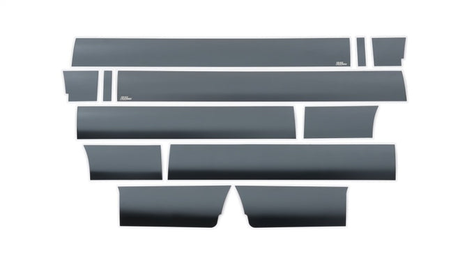 12pcs 7in. W Black Platinum Rocker Panels <br> 09-14 Ford F-150