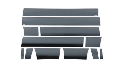12pcs 7in. W Black Platinum Rocker Panels <br> 09-14 Ford F-150