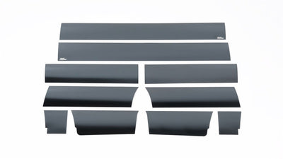 10pcs Blk Platinum Rocker Panels <br> 09-14 Ford F-150