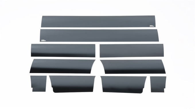 10pcs Blk Platinum Rocker Panels <br> 09-14 Ford F-150