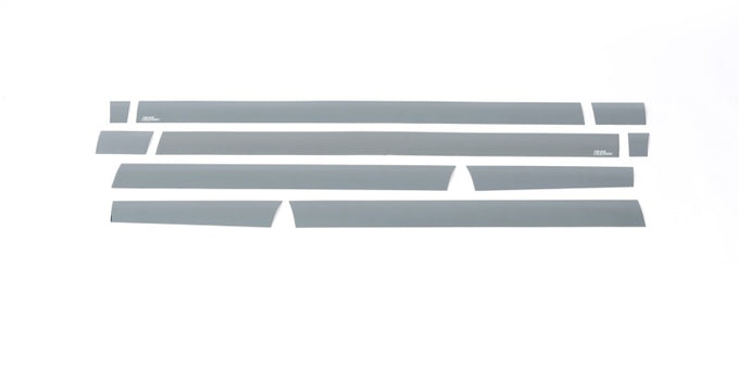 10pcs 4.25in. T Black Platinum Rocker Panels <br> 09-20 Ford F-150