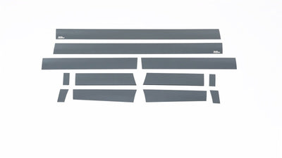 12pcs 4.25in. T Black Platinum Rocker Panels <br> 09-20 Ford F-150