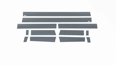 12pcs 4.25in. T Black Platinum Rocker Panels <br> 09-20 Ford F-150
