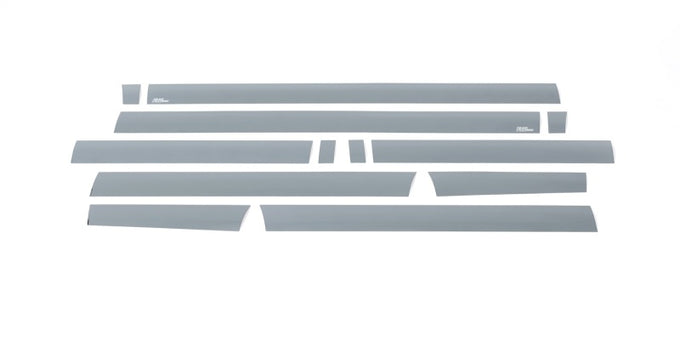 12pcs 4.25in. T Black Platinum Rocker Panels <br> 09-20 Ford F-150