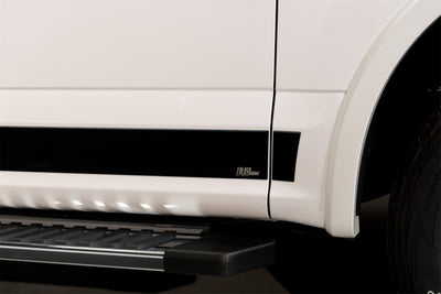 12pcs 4.25in. T Black Platinum Rocker Panels <br> 09-20 Ford F-150