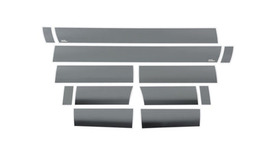 10pcs6.25in Wide) Black Platinum Rocker Panels <br> 11-16 Ford F-250 F-350