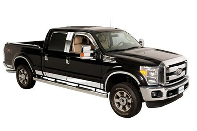 12pcs 6.25in Wide SS Rocker Panels <br> 11-16 Ford F-250 F-350