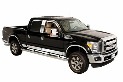 12pcs 6.25in Wide SS Rocker Panels <br> 11-16 Ford F-250 F-350