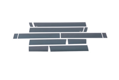 12pcs 6.25in. W Black Platinum Rocker Panels <br> 11-16 Ford F-250 F-350