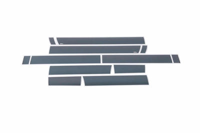 12pcs 6.25in. W Black Platinum Rocker Panels <br> 11-16 Ford F-250 F-350