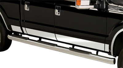 8ft Bed Stainless Steel Rocker Panels <br> 17-22 Ford F-250 F-350