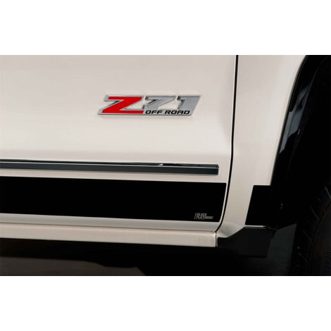 12pcs 4.25in. Black Platinum Rocker Panels <br> 17-22 Ford F-350