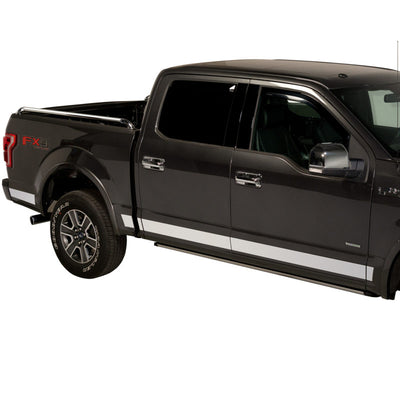 12pcs 4.25in Wide SS Rocker Panels <br> 21-24 Ford F-150