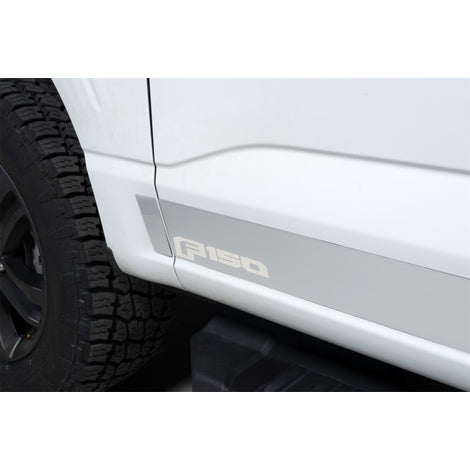 12pcs 4.25in Wide SS Rocker Panels <br> 21-24 Ford F-150