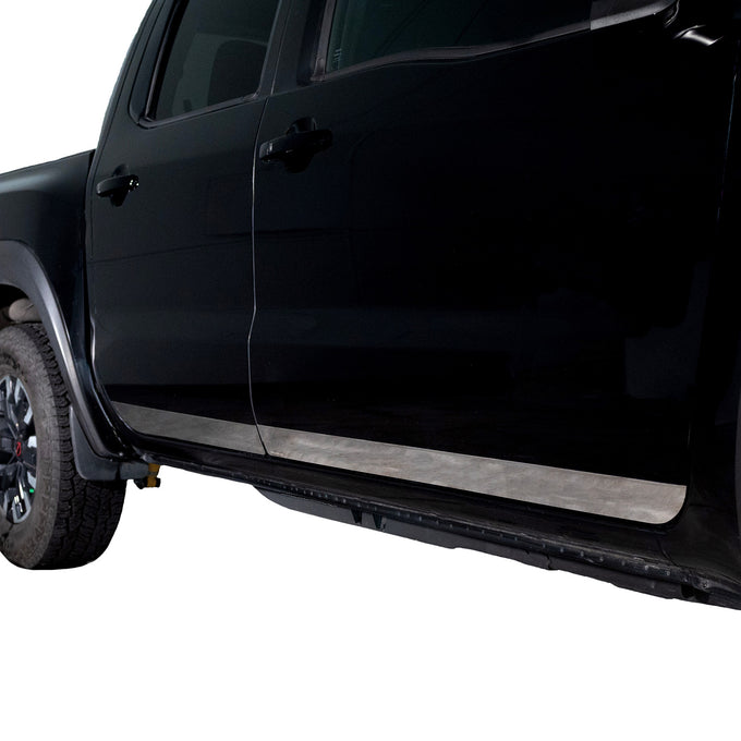 4 Pcs 3in Tall Stainless Steel Rocker Panels <br> 22-24 Nissan Frontier