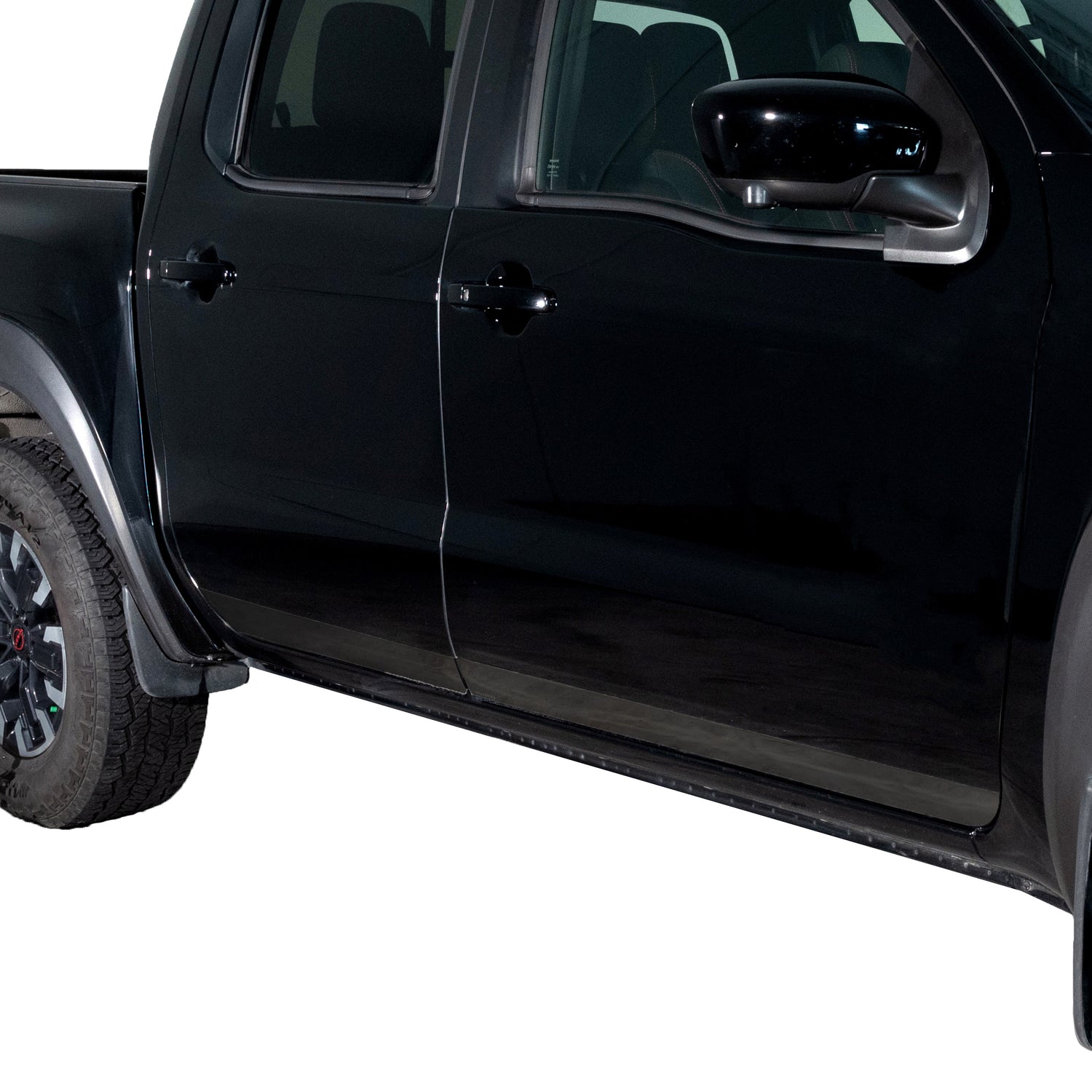 4 Pcs 3in Tall Black Platinum Rocker Panels <br> 22-24 Nissan Frontier