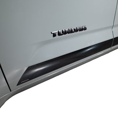 5 Pcs 4.5in T Black Platinum Rocker Panels <br> 22-24 Toyota Tundra
