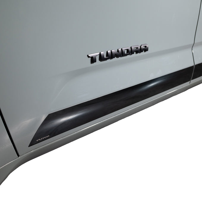 5 Pcs 4.5in T Black Platinum Rocker Panels <br> 22-24 Toyota Tundra