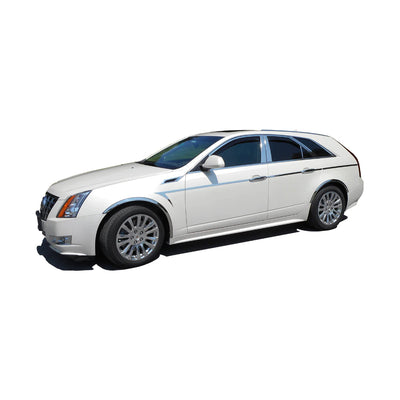 14pcs Stainless Steel Body Side Molding Accent Trim<br>10-14 Cadillac CTS Sport Wagon