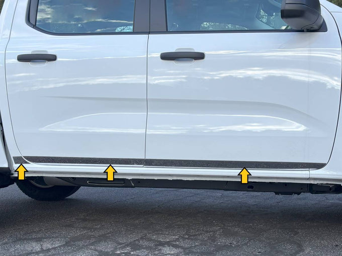 6Pc Stainless Steel Side Accent Trim <br>24-25 Ford Ranger