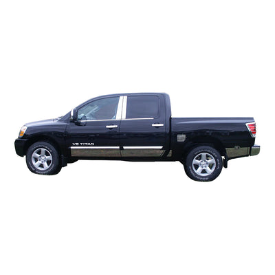 8pcs Stainless Steel Chrome ABS Plastic Door Handle Cover<br>04-15 Nissan Titan 4-Door