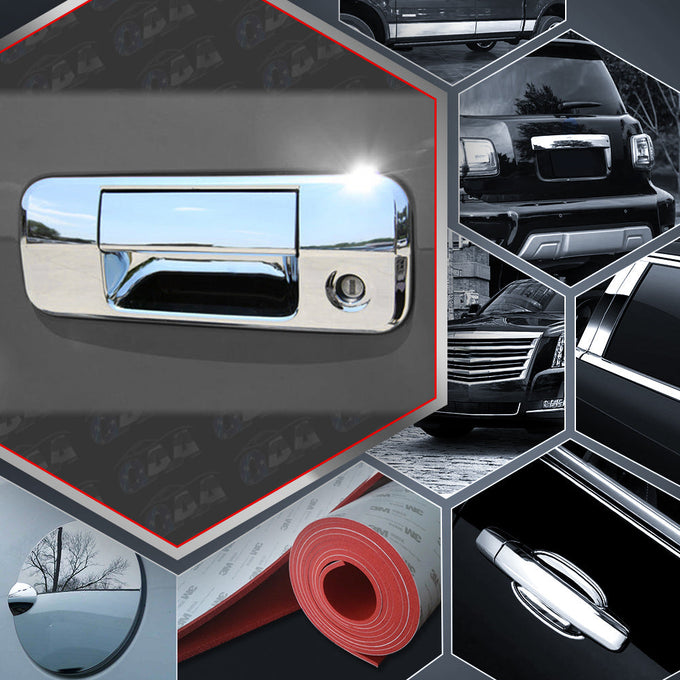 2pcs Chrome Plated Tailgate Handle Cover Kit<BR>07-13 Toyota Tundra