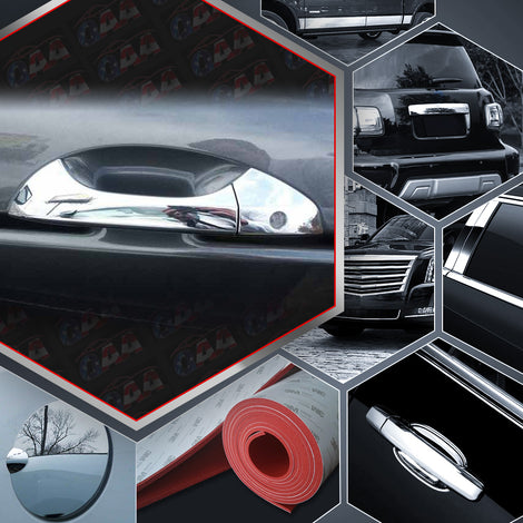 8pcs Stainless Steel Chrome ABS Plastic Door Handle Cover<br>08-12 Honda Accord
