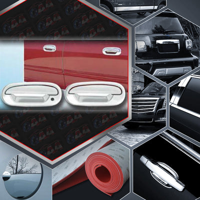 4pcs Chrome Plated Door Handle Cover Kit<br>97-03 Ford F-150 2-Door