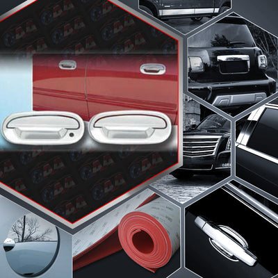 8pcs Chrome ABS Plastic Door Handle Covers<br>97-03 Ford F-150 4-Door