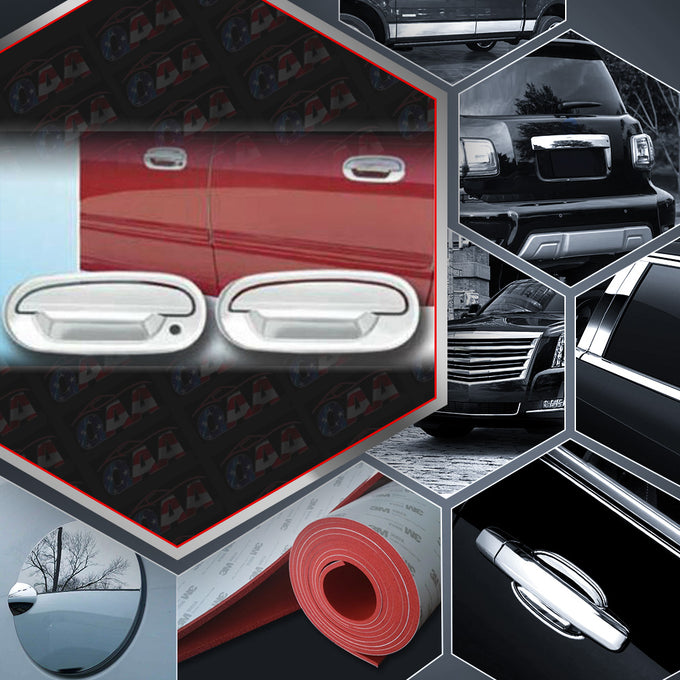 8pcs Chrome ABS Plastic Door Handle Covers<br>97-03 Ford F-150 4-Door