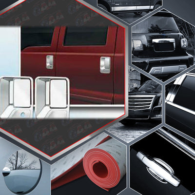 4pcs Chrome Plated Door Handle Cover Kit<br>99-16 Ford F-250 & F-350 Super Duty