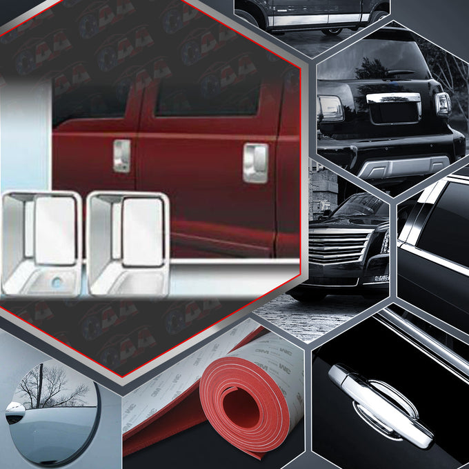 8pcs Chrome ABS Plastic Door Handle Cover<br>00-05 Ford Excursion, 99-16 F-250 & F-350 Super Duty