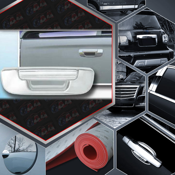 2pcs Chrome Plated Tailgate Handle Cover Kit<br>02-08 Dodge Ram