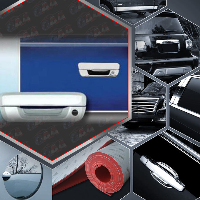 2pcs Chrome ABS Plastic Tailgate Handle Cover<br>04-12 GMC Canyon Chevy Colorado