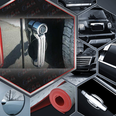 2pcs Chrome Plated Tailgate Handle Cover Kit<br>07-18 Jeep Wrangler JK