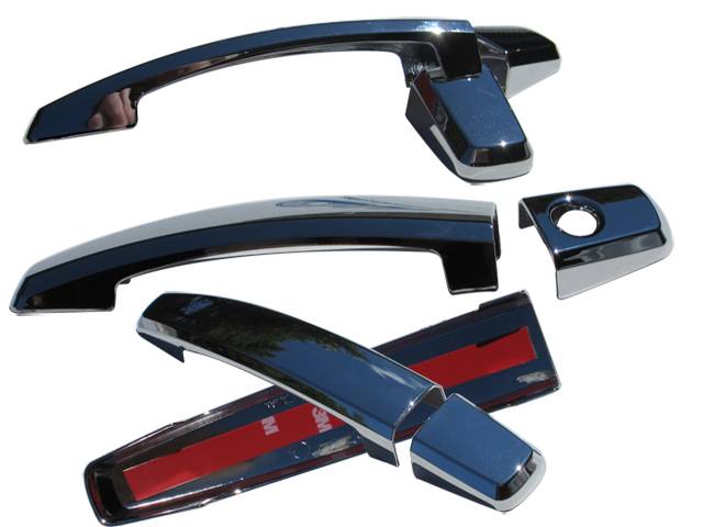 2Pc Stainless Steel Door Handle Accent <br>14-19 Chevy Corvette C7