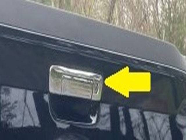 2Pc Chrome ABS Tailgate Handle Cover <br>22-24 Ford Maverick
