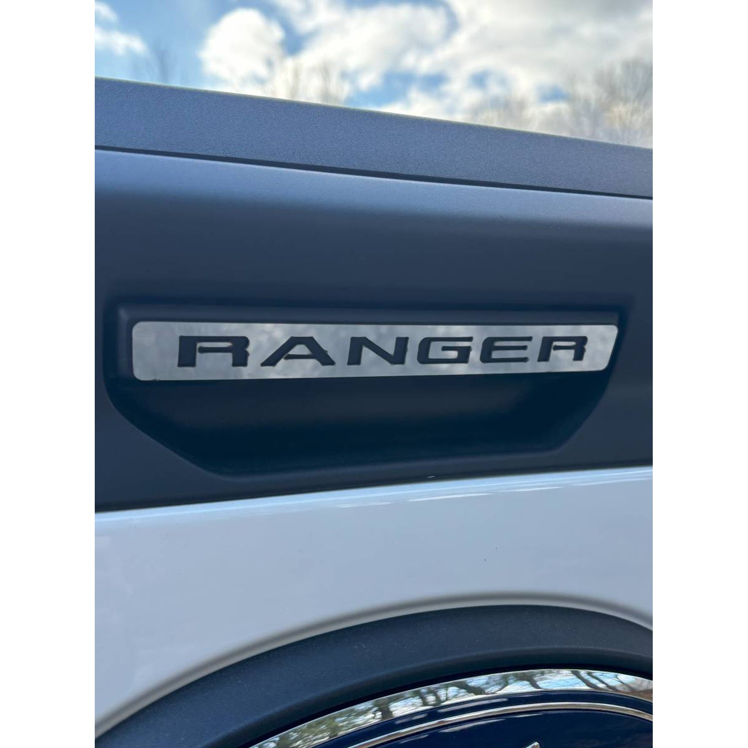 1Pc Stainless Tailgate Handle Trim <br>24-25 Ford Ranger