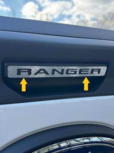 1Pc Stainless Tailgate Handle Trim <br>24-25 Ford Ranger